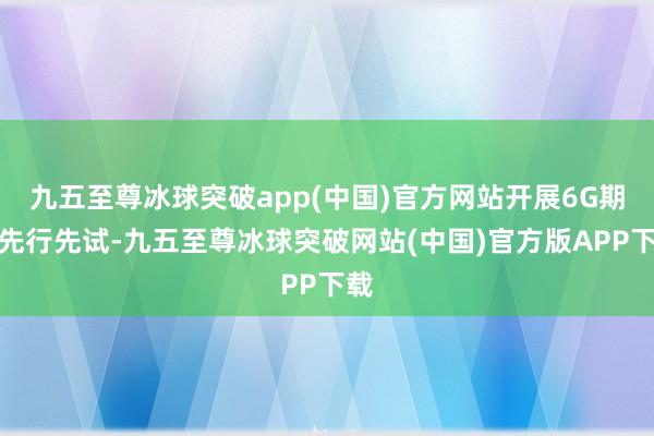 九五至尊冰球突破app(中国)官方网站开展6G期骗先行先试-九五至尊冰球突破网站(中国)官方版APP下载